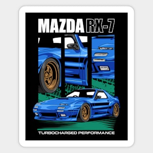 RX7 1989 Car Magnet